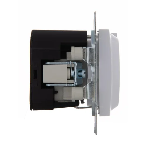 Розетка 1-м СП Karina 16А с заземл. с заряд. устройством USB механизм бел. LEZARD 707-0288-181