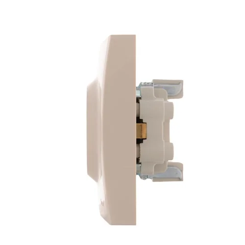 Розетка 2-м СП Karina с заземл. термопласт крем. LEZARD 707-0300-127B