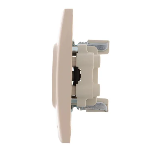 Розетка 2-м СП Karina 16А IP20 без заземл. термопласт крем. LEZARD 707-0300-128B