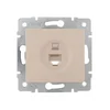 Розетка компьютерная 1-м СП Karina RJ45 механизм крем. LEZARD 707-0388-139