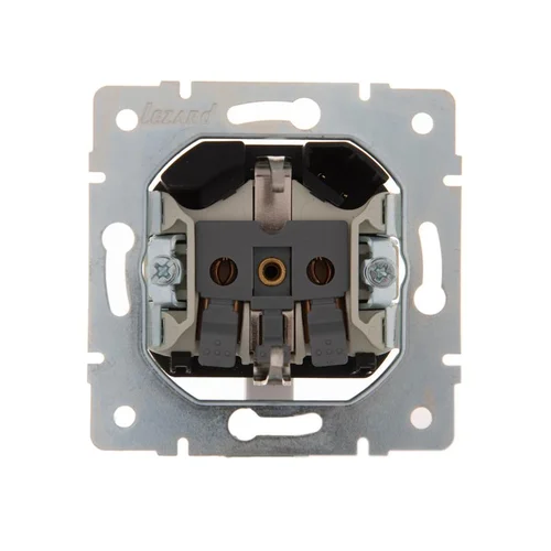 Розетка 1-м СП Karina 16А с заземл. с заряд. устройством USB механизм крем. LEZARD 707-0388-181