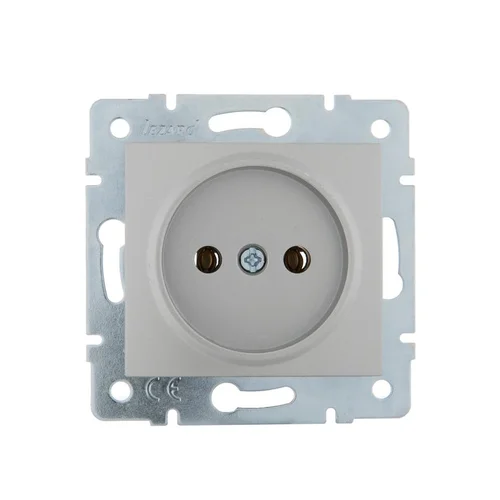 Розетка 1-м СП Karina 16А IP20 без заземл. термопласт механизм матов. серебр. LEZARD 707-4388-121B