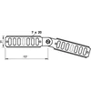 Комплект для кабельного лист. лотка соединительный шарнирный H=35мм RGV 35 FT (болт + гайка) гор. оц