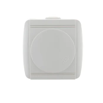 Розетка 1-м ОП Nata 16А IP20 с заземл. с защ. крышкой керамика бел. LEZARD 710-0200-123