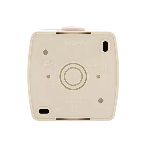 Розетка 1-м ОП Nata 16А IP20 без заземл. керамика крем. LEZARD 710-0300-121