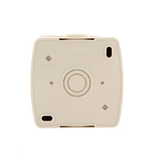 Розетка 1-м ОП Nata 16А IP20 с заземл. керамика крем. LEZARD 710-0300-122