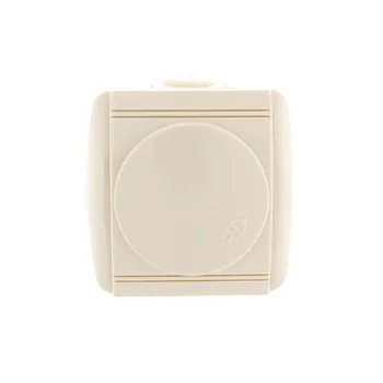 Розетка 1-м ОП Nata 16А IP20 с заземл. с защ. крышкой керамика крем. LEZARD 710-0300-123