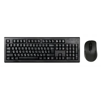 Клавиатура + мышь A4Tech 7100N клав:черный мышь:черный USB беспроводная