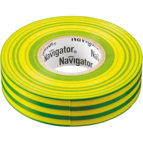 Изолента ПВХ 19мм (рул.20м) жел/зел. NIT-A19-20/YG Navigator 71115