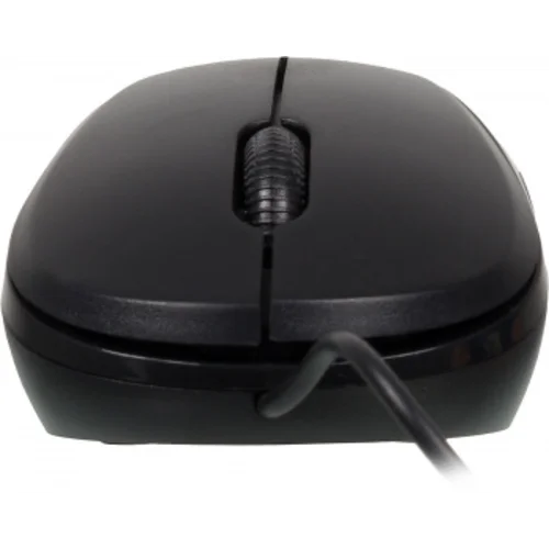 Мышь Оклик 115S черный оптическая (1200dpi) USB для ноутбука (3but)