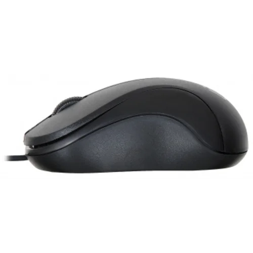 Мышь Оклик 115S черный оптическая (1200dpi) USB для ноутбука (3but)