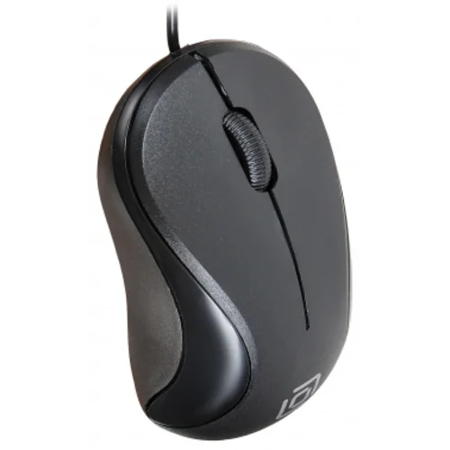 Мышь Оклик 115S черный оптическая (1200dpi) USB для ноутбука (3but)