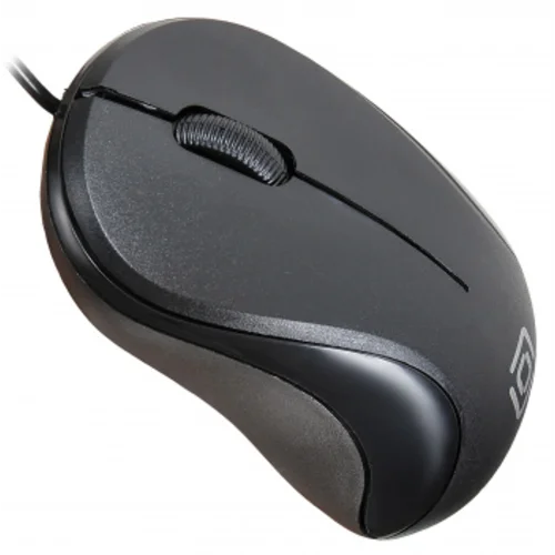 Мышь Оклик 115S черный оптическая (1200dpi) USB для ноутбука (3but)