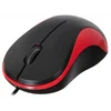 Мышь Оклик 115S черный/красный оптическая (1200dpi) USB для ноутбука (3but)
