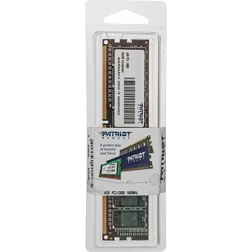 Память DDR3 4Gb 1600MHz Patriot PSD34G16002 RTL PC3-12800 CL11 DIMM 240-pin 1.5В