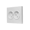 Розетка 2-м СП VESNA без заземл. ПБТ бел. LEZARD 742-0200-128B