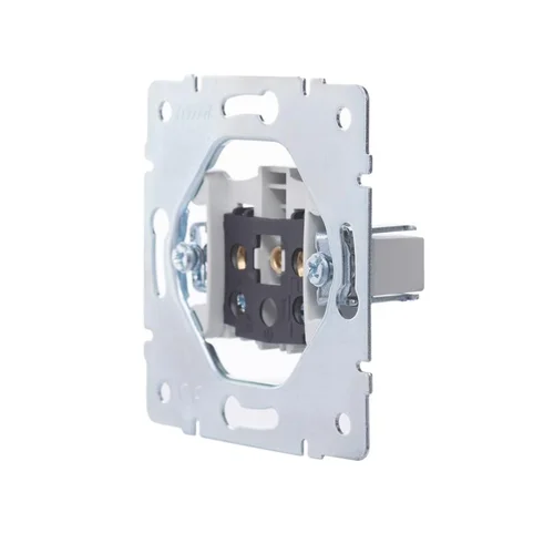 Розетка 1-м СП Vesna без заземл. ПБТ механизм бел. LEZARD 742-0288-121B