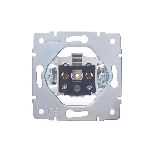 Розетка 1-м СП Vesna без заземл. ПБТ механизм бел. LEZARD 742-0288-121B