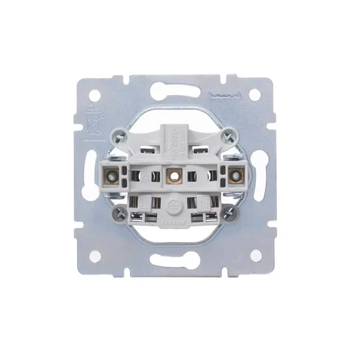 Розетка 1-м СП Vesna без заземл. ПБТ механизм бел. LEZARD 742-0288-121B