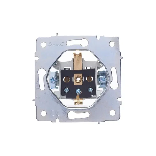 Розетка 1-м СП Vesna с заземл. ПБТ механизм бел. LEZARD 742-0288-122B