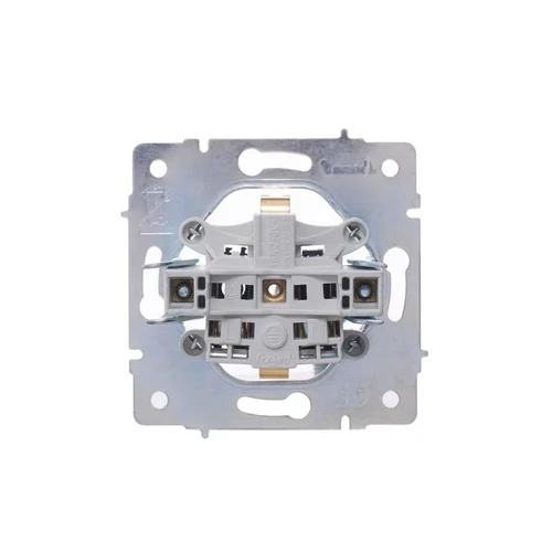 Розетка 1-м СП Vesna с заземл. ПБТ механизм бел. LEZARD 742-0288-122B