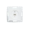Розетка телефонная СП Vesna евро стандарт механизм бел. LEZARD 742-0288-137