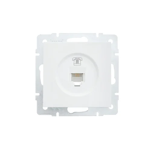 Розетка телефонная СП Vesna евро стандарт механизм бел. LEZARD 742-0288-137