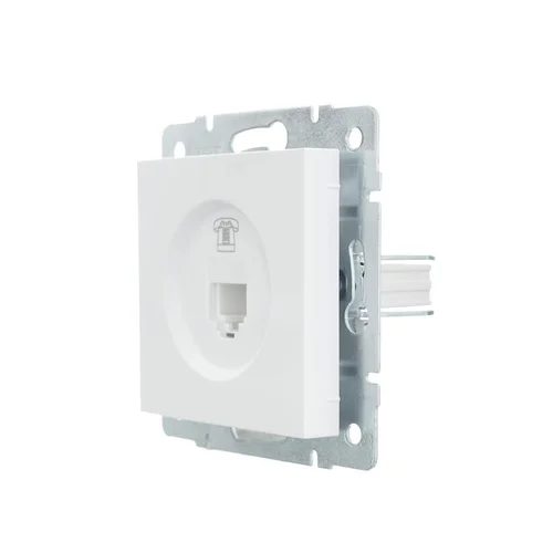 Розетка телефонная СП Vesna евро стандарт механизм бел. LEZARD 742-0288-137