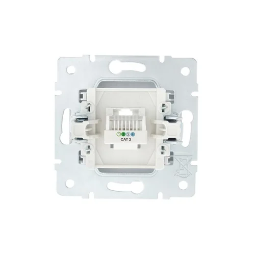 Розетка телефонная СП Vesna евро стандарт механизм бел. LEZARD 742-0288-137