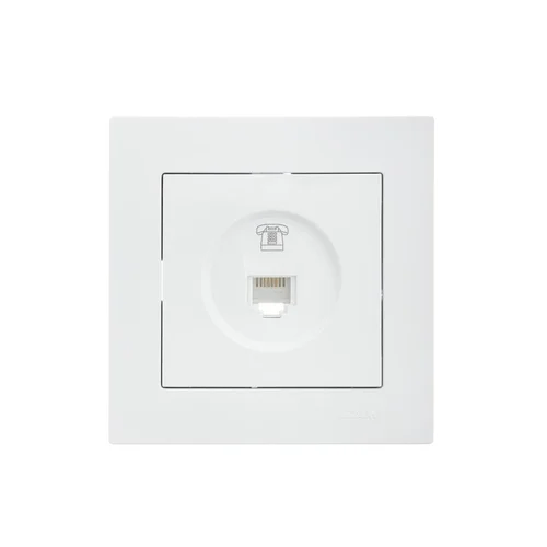 Розетка телефонная СП Vesna евро стандарт механизм бел. LEZARD 742-0288-137