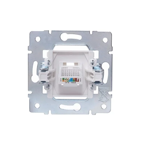 Розетка компьютерная 1-м СП Vesna механизм бел. LEZARD 742-0288-139