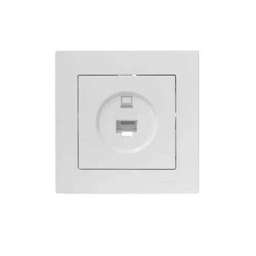 Розетка компьютерная 1-м СП Vesna механизм бел. LEZARD 742-0288-139
