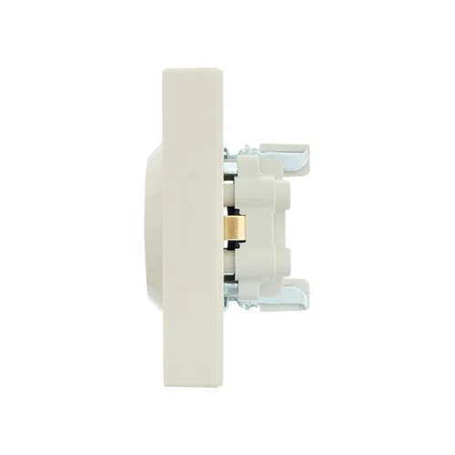 Розетка 2-м СП VESNA с заземл. ПБТ кремов. LEZARD 742-0300-127B