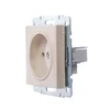 Розетка 1-м СП Vesna без заземл. ПБТ механизм крем. LEZARD 742-0388-121B