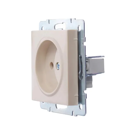 Розетка 1-м СП Vesna без заземл. ПБТ механизм крем. LEZARD 742-0388-121B