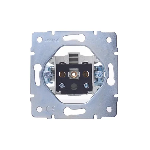 Розетка 1-м СП Vesna без заземл. ПБТ механизм крем. LEZARD 742-0388-121B