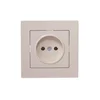 Розетка 1-м СП Vesna без заземл. ПБТ механизм крем. LEZARD 742-0388-121B