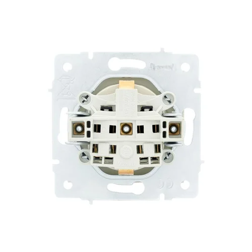 Розетка 1-м СП Vesna с заземл. с крышкой ПБТ механизм кремов. LEZARD 742-0388-123B