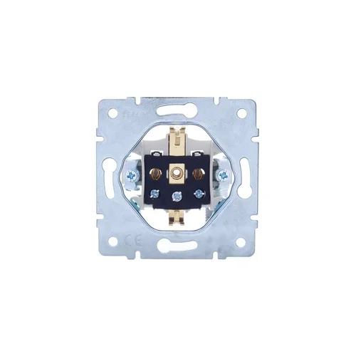 Розетка 1-м СП Vesna с заземл. защ. шторки ПБТ механизм крем. LEZARD 742-0388-124B