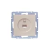 Розетка компьютерная 1-м СП Vesna механизм крем. LEZARD 742-0388-139
