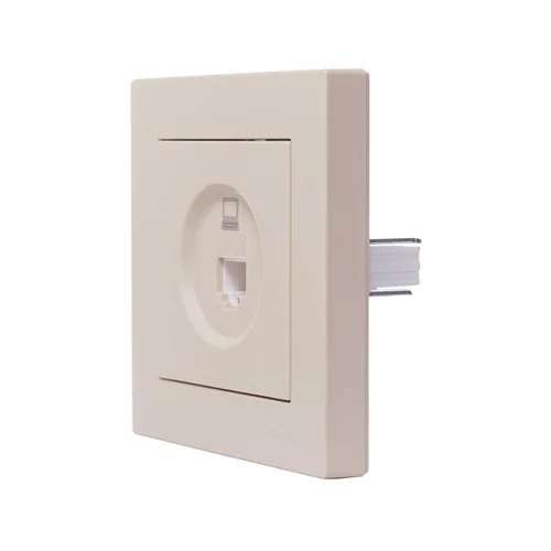 Розетка компьютерная 1-м СП Vesna механизм крем. LEZARD 742-0388-139