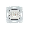 Розетка компьютерная 1-м СП Vesna механизм графит LEZARD 742-3488-139