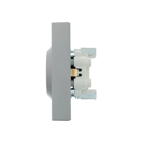 Розетка 2-м СП VESNA с заземл. ПБТ платина LEZARD 742-3500-127B