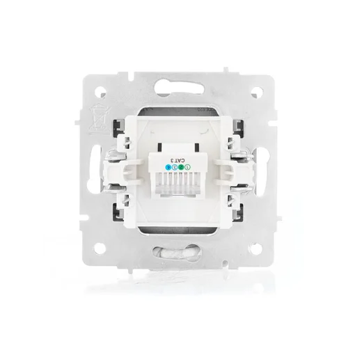 Розетка телефонная СП Vesna евро стандарт механизм платина LEZARD 742-3588-137