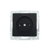 Розетка 1-м СП Vesna без заземл. ПБТ механизм черн. бархат LEZARD 742-4288-121B