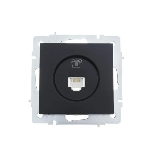 Розетка телефонная СП Vesna евро стандарт механизм черн. бархат LEZARD 742-4288-137