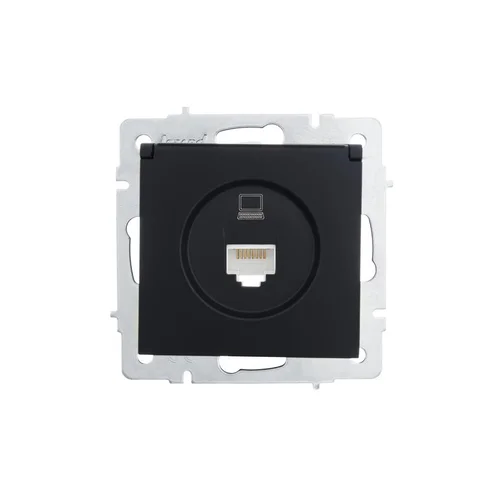Розетка компьютерная 1-м СП Vesna механизм черн. бархат LEZARD 742-4288-139