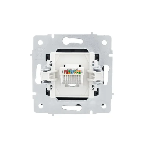 Розетка компьютерная 1-м СП Vesna механизм черн. бархат LEZARD 742-4288-139