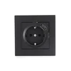 Розетка 1-м СП Vesna с заземл. с заряд. устройством USB механизм черн. бархат LEZARD 742-4288-181