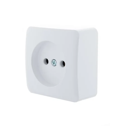 Розетка 1-м ОП Viola 16А IP20 без заземл. бел. LEZARD 751-0200-121